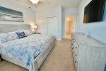 Master bedroom Suite 2 with king bed on second floor
